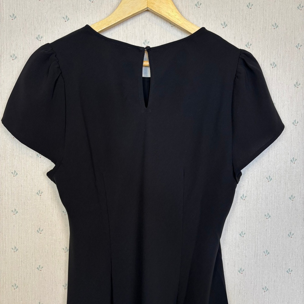 J Crew Short Sleeve Midi Slip Dress 12 Minimali Cocktail Career Quiet Luxury NWT - Picture 9 of 10